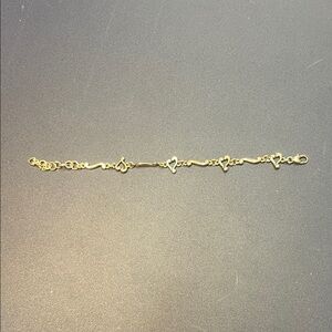 Brighton Gold Heart Link Bracelet